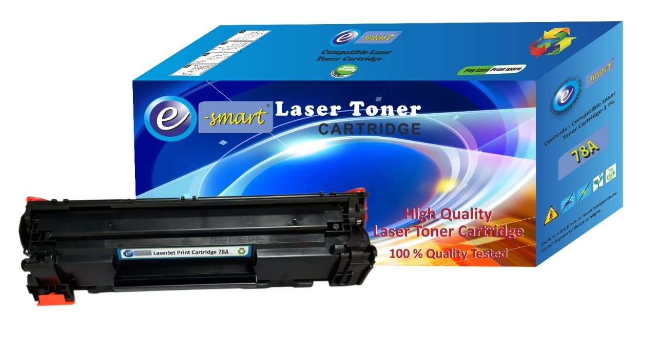 e-smart 78A for 78A / CE278A Laser Toner Compatible Cartridge Use in Laser-Jet P1566, P1606DN, P1560, P1606, M1536dnf MFP Printers (Pack of 1).