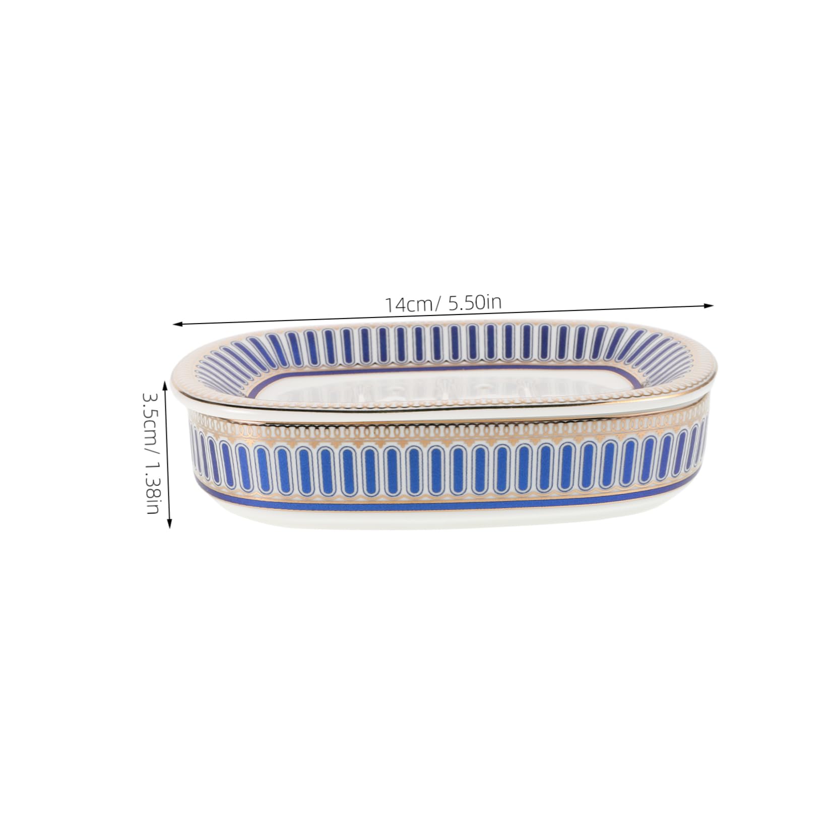 Jabonera Pequeña de Cerámica con Diseño de Drenaje Múltiple | Estilo Simple y Elegante, Diseño Desmontable, Fácil de Limpiar, Uso Versátil en Baño y Ducha