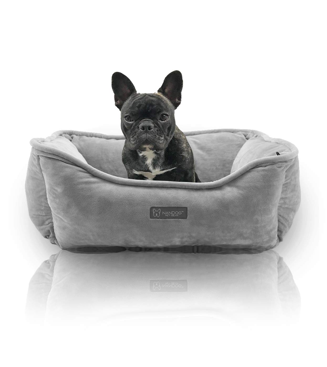 NANDOG Pet Gear Reversible Luxury Microplush Dog & Cat Bed Soft, Warm