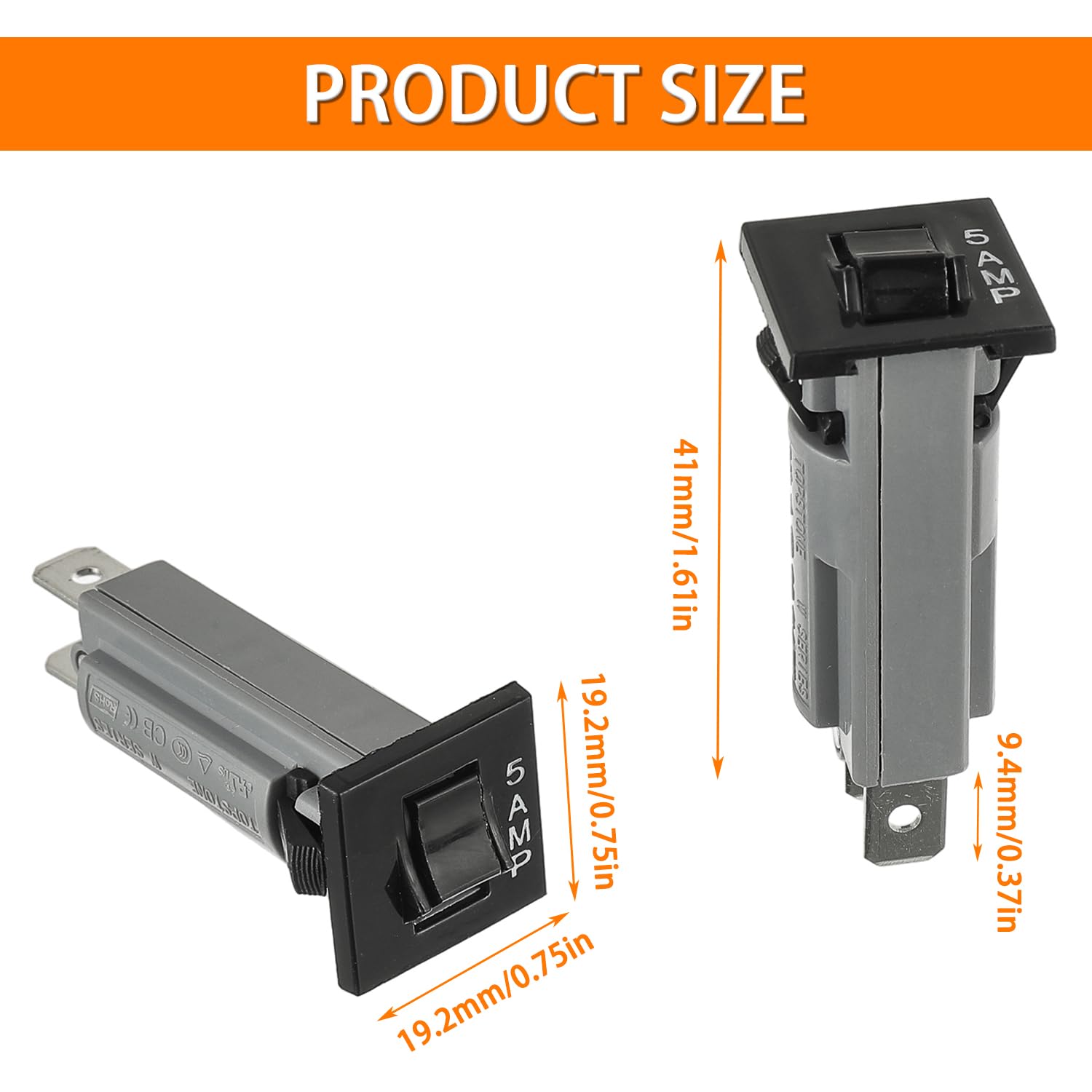 HUAREW Thermal Circuit Breaker Fuse - 5A -2