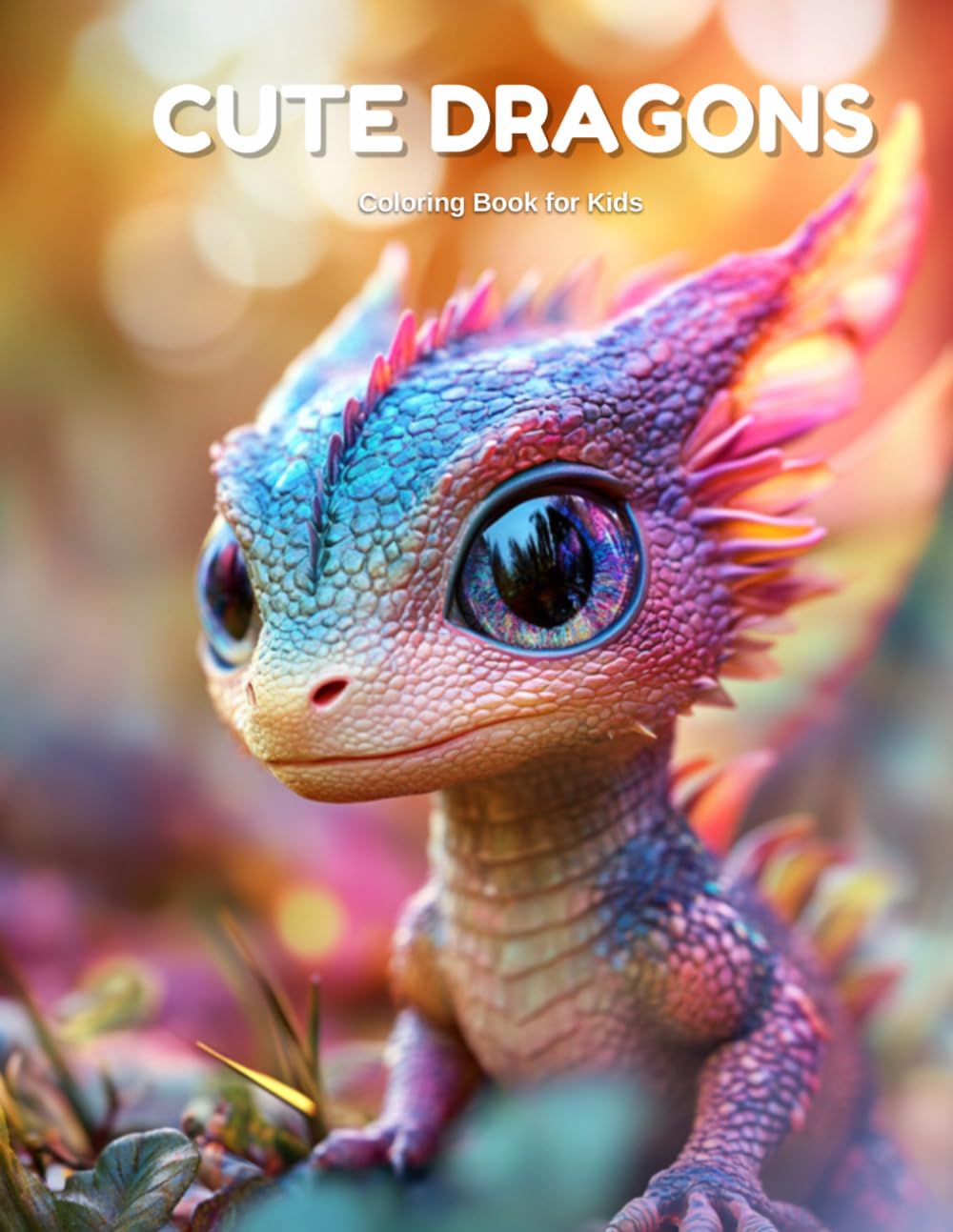 Cute Dragons Coloring Book for Kids: 40+ Adorable Dragon Designs for Kids Ages 2-8