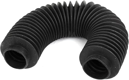 uxcell Negro interno flexible de goma de la cubierta 1.2 in del tornillo de la bola del fuelle de la maquinaria