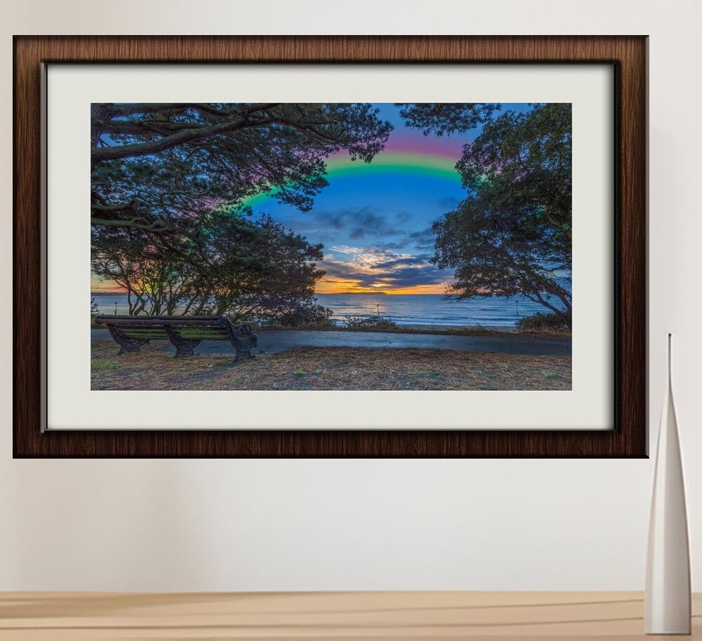 JZZI19810 England Coast Sunrises and Sunsets Christchurch| Self-Adhesive Painting | Frameless