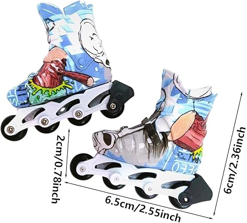 Miniatura 7 de Gecorid Mini monopatines de dedo de juguete mini zapatos de dedo para los dedos divertidos deportes de dedos juguete novedoso para niños y niñas