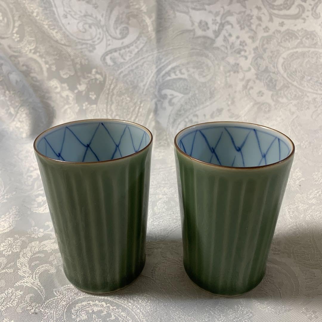 ペア長湯呑　真玉園窯　加藤靖彦作 Amazon.co.jp: ペア長湯呑 真玉園窯 加藤靖彦作 : ホーム＆キッチン