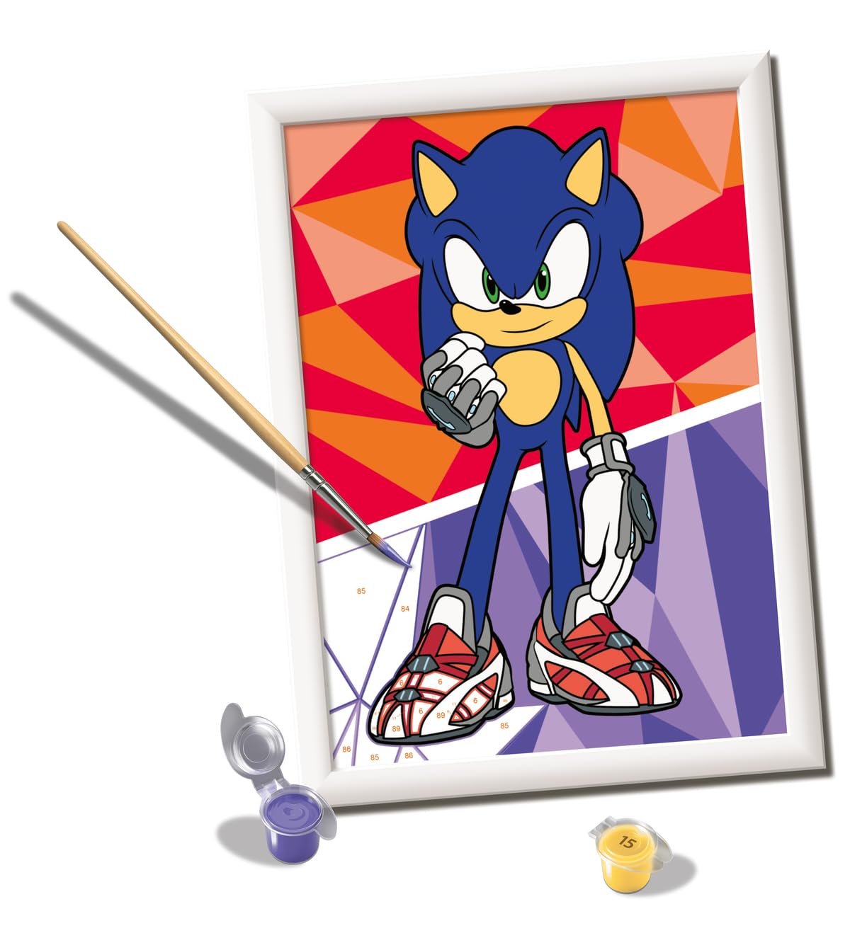 Ravensburger - Creart Serie D Sonic Prime | Kit Pittura Bambini | Dipingere Con I Numeri Include Tutto Il Necessario | Giochi Bambini 9 Anni O Più | Creart 9 Anni