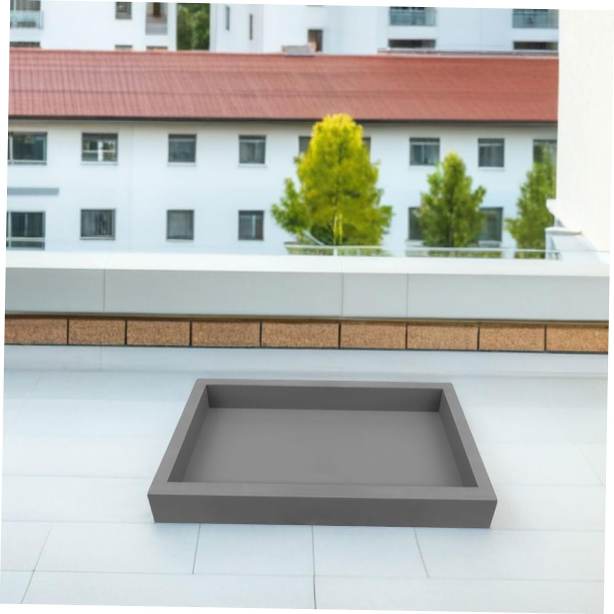 SHINEOFI Vassoio per Piante Quadrato: Base in Plastica per Vasi di Fiori per La Raccolta dell'Acqua - Vassoio di Drenaggio per Piante da E da Giardino