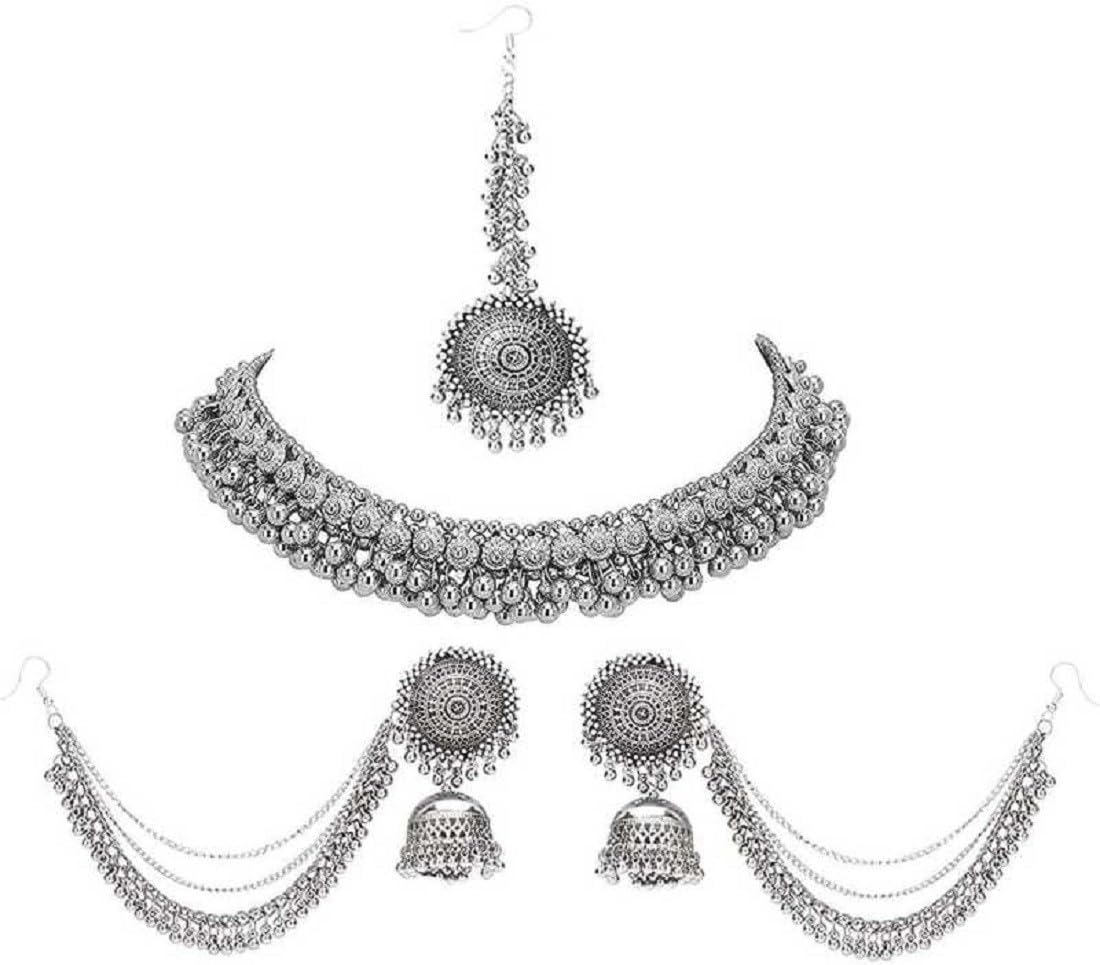 See full amazon price history chart for COSMO DUST Women Oxidised Necklace & Maang Tikka Set | | | TTS-SGN-014CMB | COSMO DUST Women Oxidised Necklace & Maang Tikka Set | | | TTS-SGN-014CMB | (B0CB34V4RS) Amazon Price History, Amazon Price Tracker