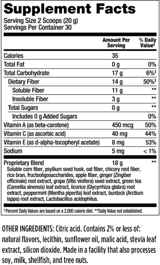 Melaleuca FiberWise Green Apple with Stevia - 21.2 oz