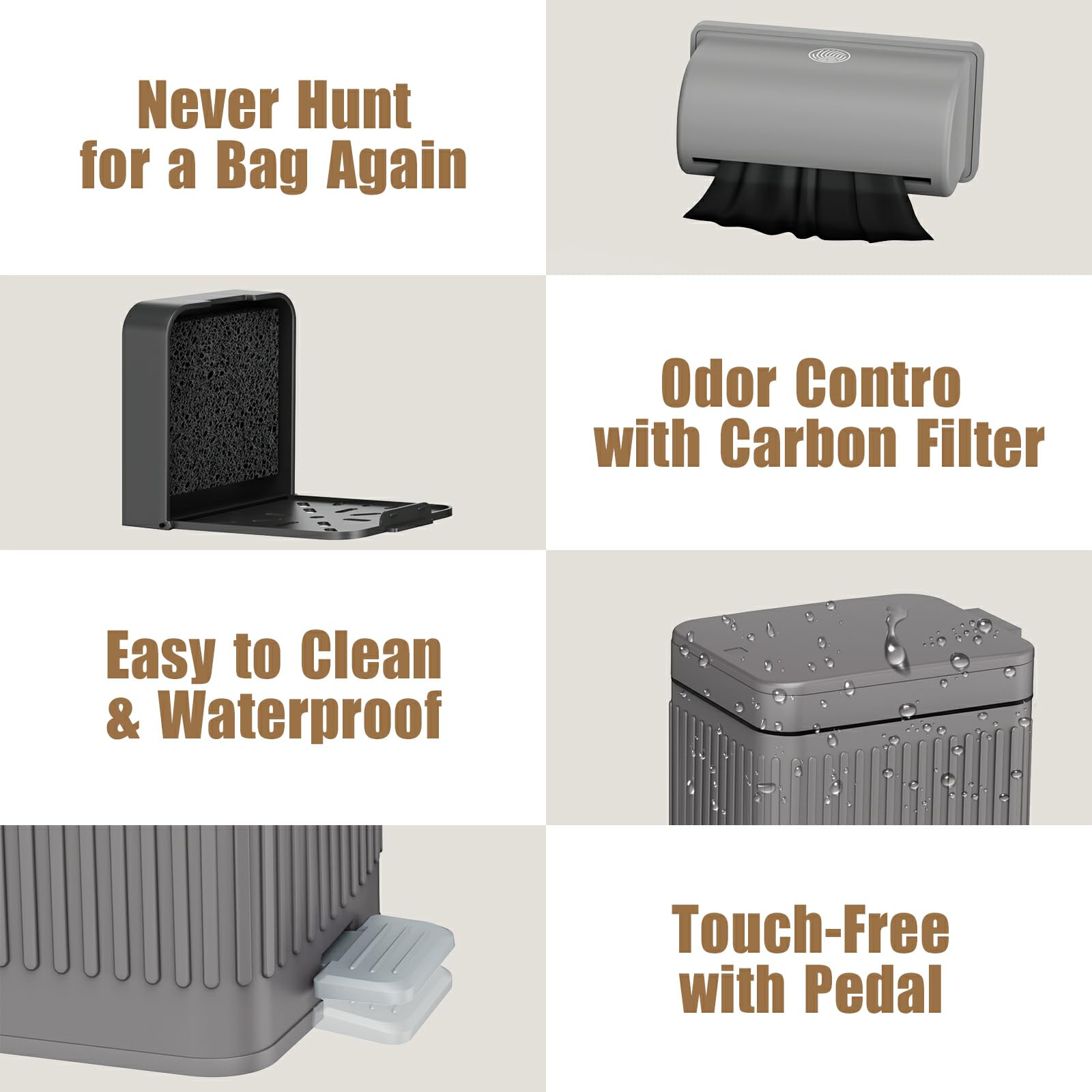 Dog Waste Trash Can - Odor Control & FREE SHIPPING -3 Dog Waste Trash Can - Odor Control & FREE SHIPPING -3