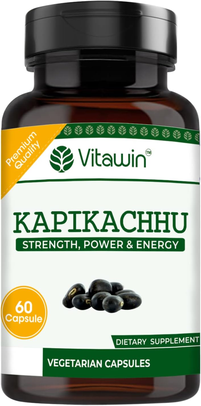 VitaWin Kappikachhu For Energy, Strength & Power,Natural Herbal - Nutrition Supplement - 60 Capsules
