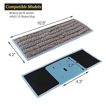 iRobot Braava jet m6 - モップパッド2枚付き IRobot Zestaw Nakładek Do Mopowania Wielokrotnego Użytku Do