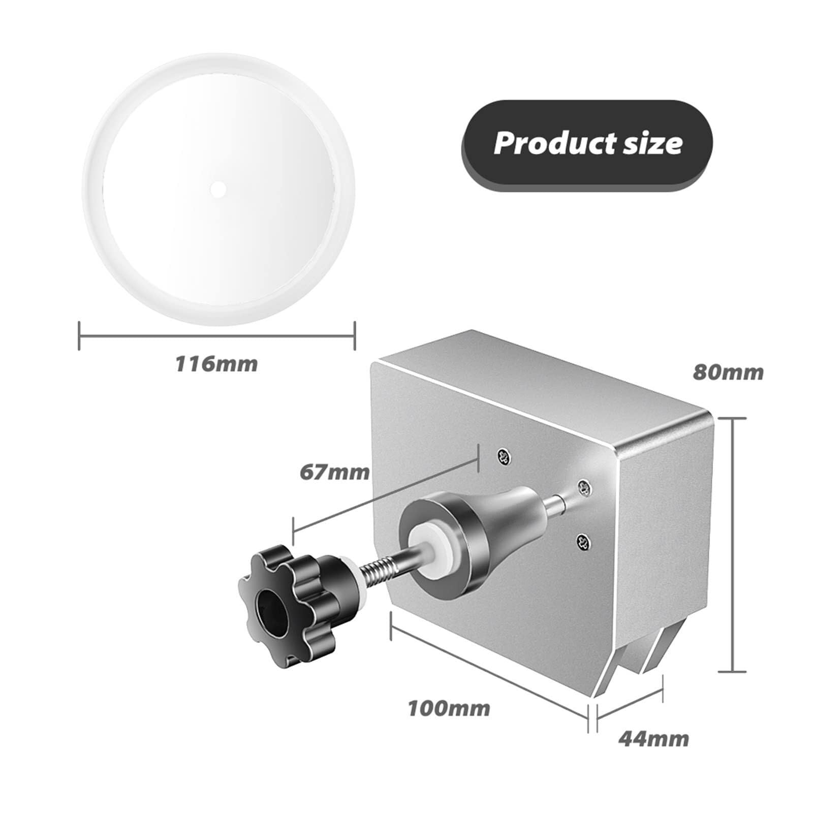 Środek do czyszczenia biżuterii, Myjka Ultradźwiękowa 180 W 6.5L LP 12 Cali Płyta Winylowa Srebrny Stojak Obrotowy Etykieta Do Czyszczenia Kąpieli Folia Ochronna na element