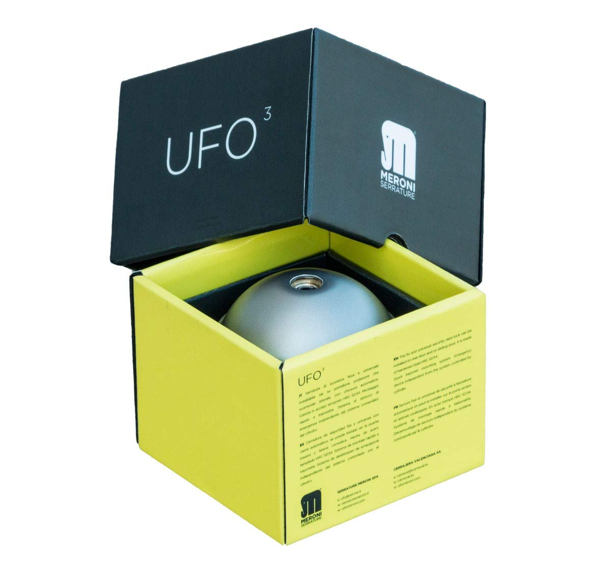 Lote de 2 cerradura antirrobo MERONI UFO3 Smart Duo blanco para vehículos comerciales - Cierre manual …