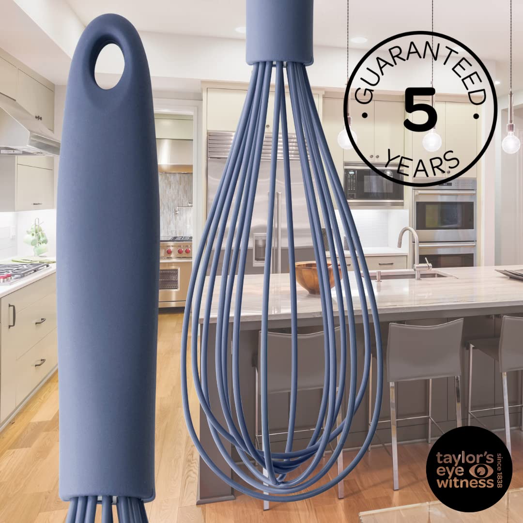 Utensilios de cocina, colores variados Silicone Whisk 29cm/11.5" Azul vaquero. — view 5