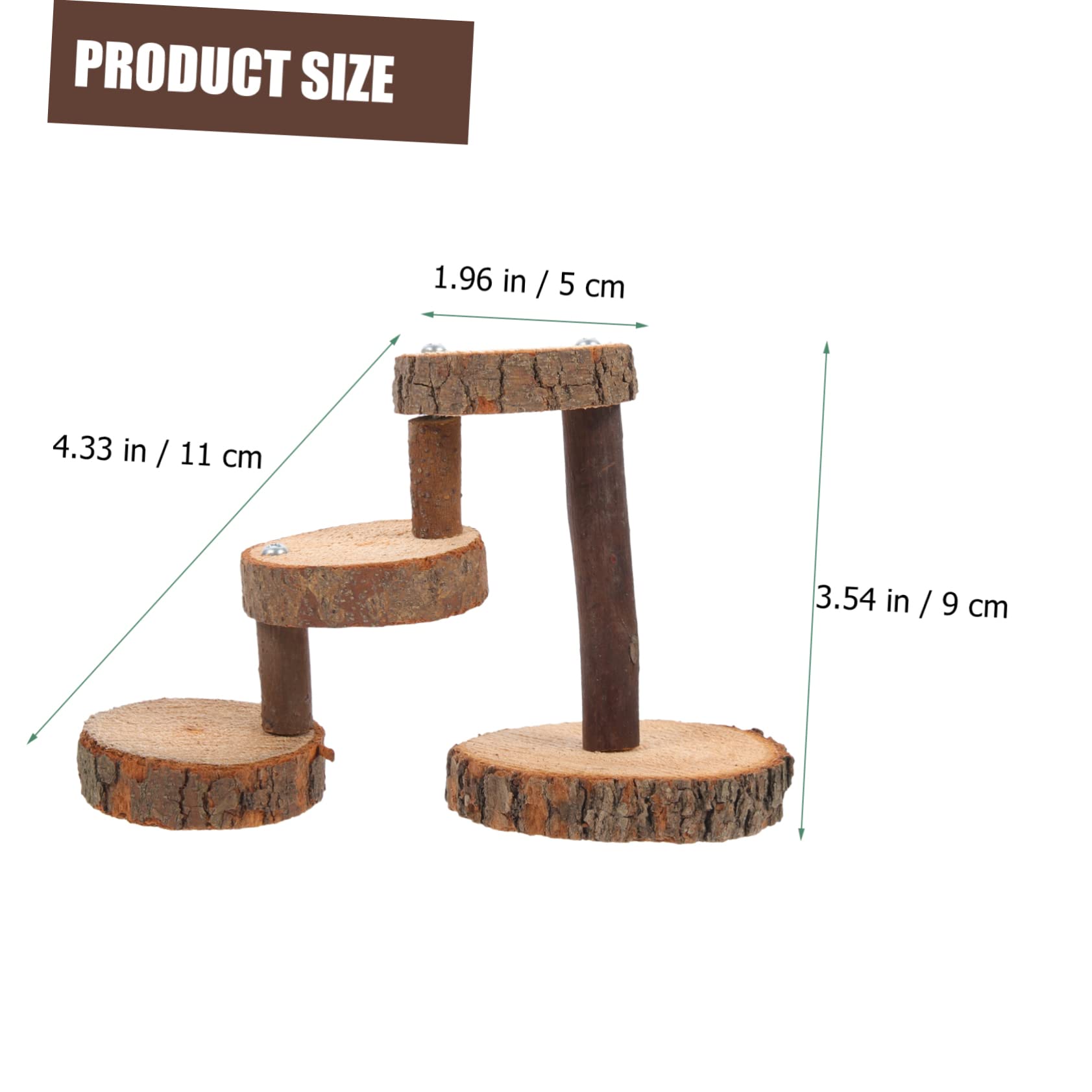 POPETPOP 3sätze Kletterspielzeug Für Kleintiere Holzleiter Für Hamster Eichhörnchen Und Andere Nager Und Installieren Fördert Und Spielspaß
