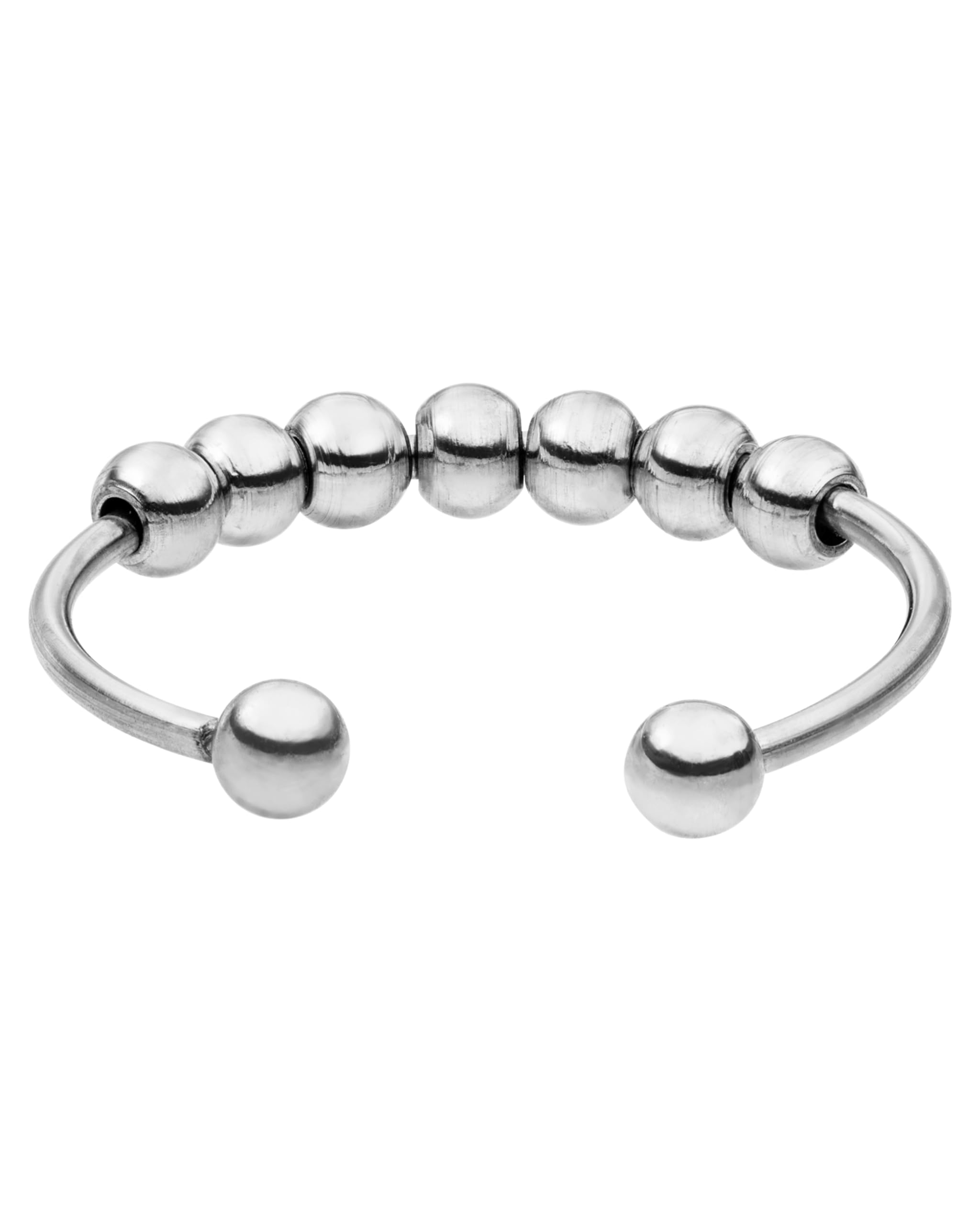 Purelei Shade Anxiety Ring (Silber) - Fidget– Wasserfester Damenring aus langlebigem Edelstahl – in zwei verschiedenen Größen erhältlich – Verstellbar von 50-60cm und 60-66cm - Schmuck für Damen