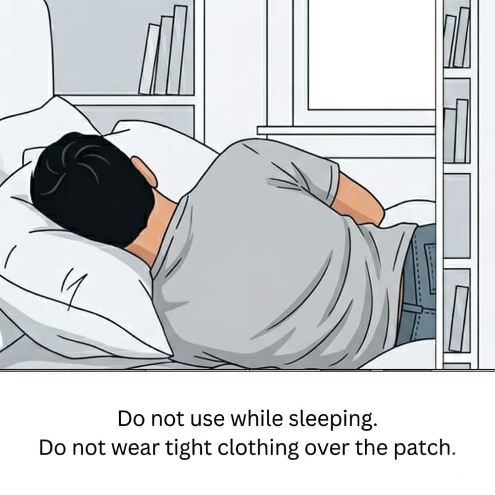 Cough Decongestion Patches 4 Large New technology Heat Therapy Patches Safe and Natural Odour-Free, Air-Activated, Long-Lasting Ideal for All Skin Types — Amazon image 8