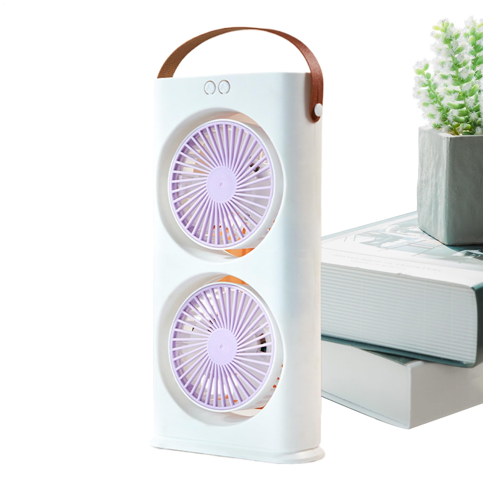 Ventilateur de bureau contre la chaleur, refroidisseur électrique double flux pour travailler au frais