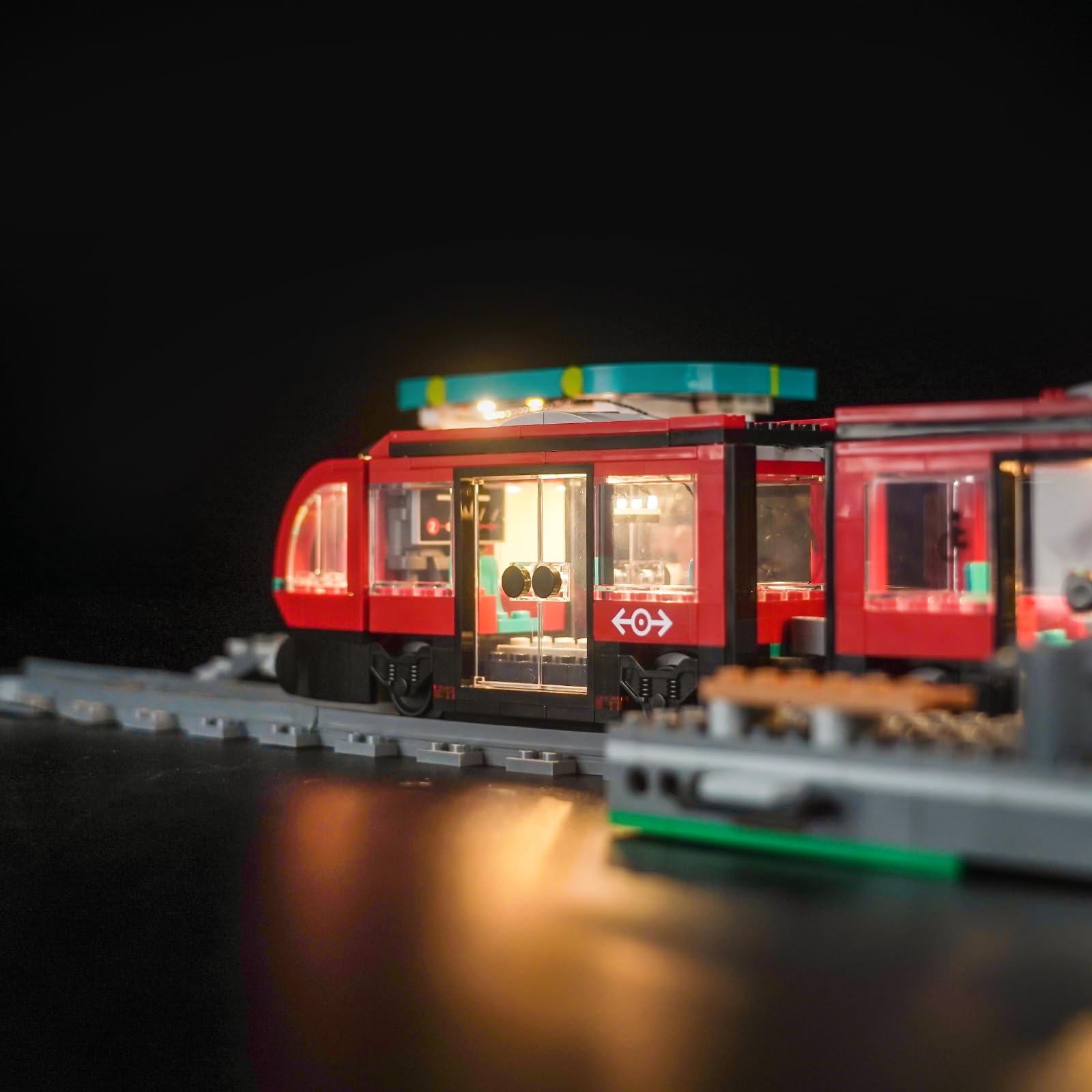 LocoLee Light Kit for Lego Downtown Streetcar and Station Lighting Set for Lego City 60423 Set - Not Include Models, Just Light Kit - Image 4