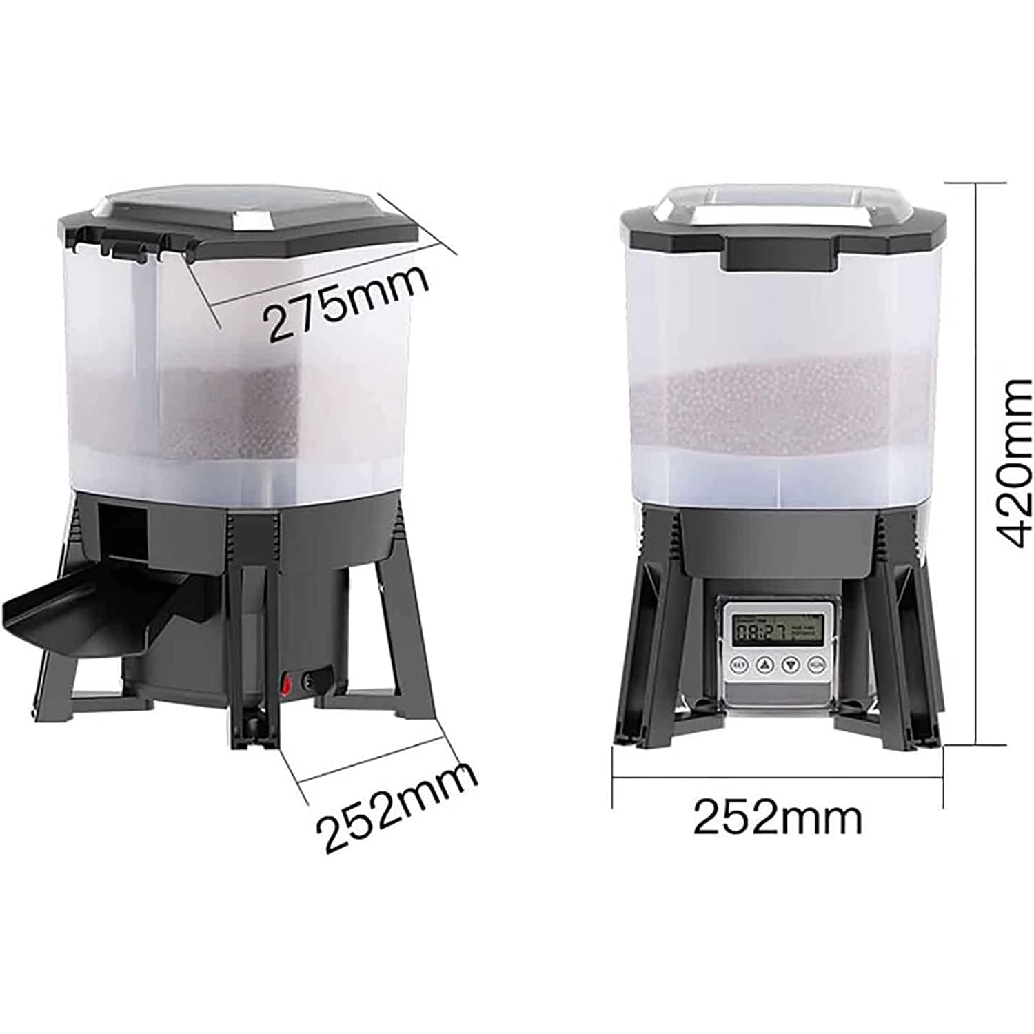Mangeoire automatique pour poissons avec minuterie, distributeur de nourriture programmable pour une alimentation pratique pendant les vacances et les jours occupés