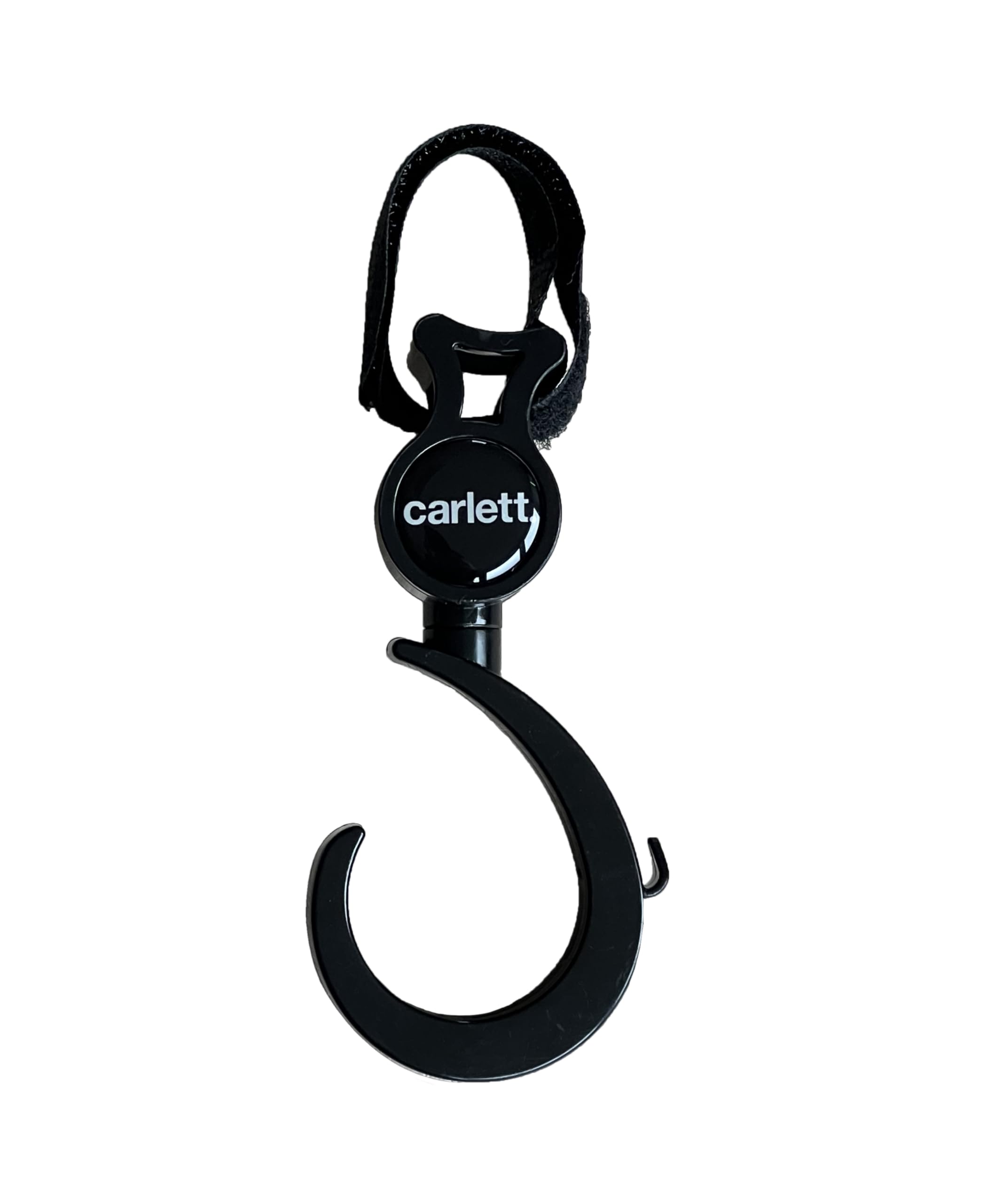 CarlettShopping Trolley Hook | Adjustable Velcro | Compatible with All Handles | Convenient for Hanging Bags and Items | Made from Durable Materials