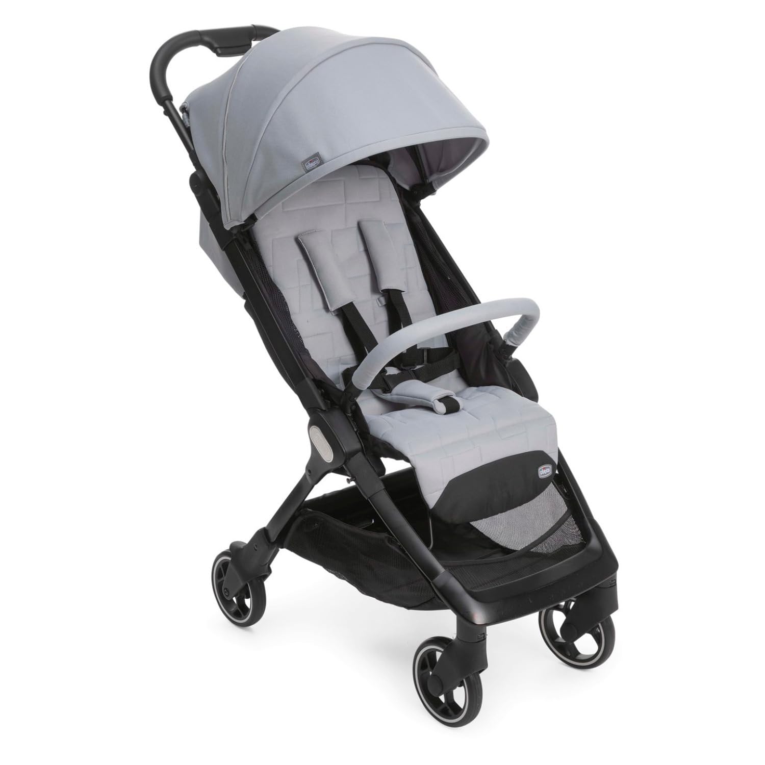 We Passeggino Leggero E Compatto Da 0 Mesi A 22 Kg, Passeggino Reclinabile, Chiusura Facile Con Una Mano, Capotte Parasole E Parapioggia, Grigio