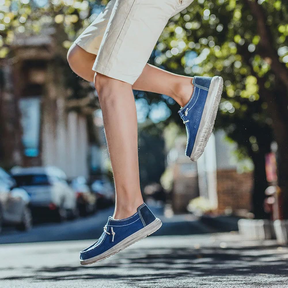 SYJYM Estate Autunno Confortevole Casual Uomo Scarpe di Tela per Uomo Brand Moda Mocassini piatti