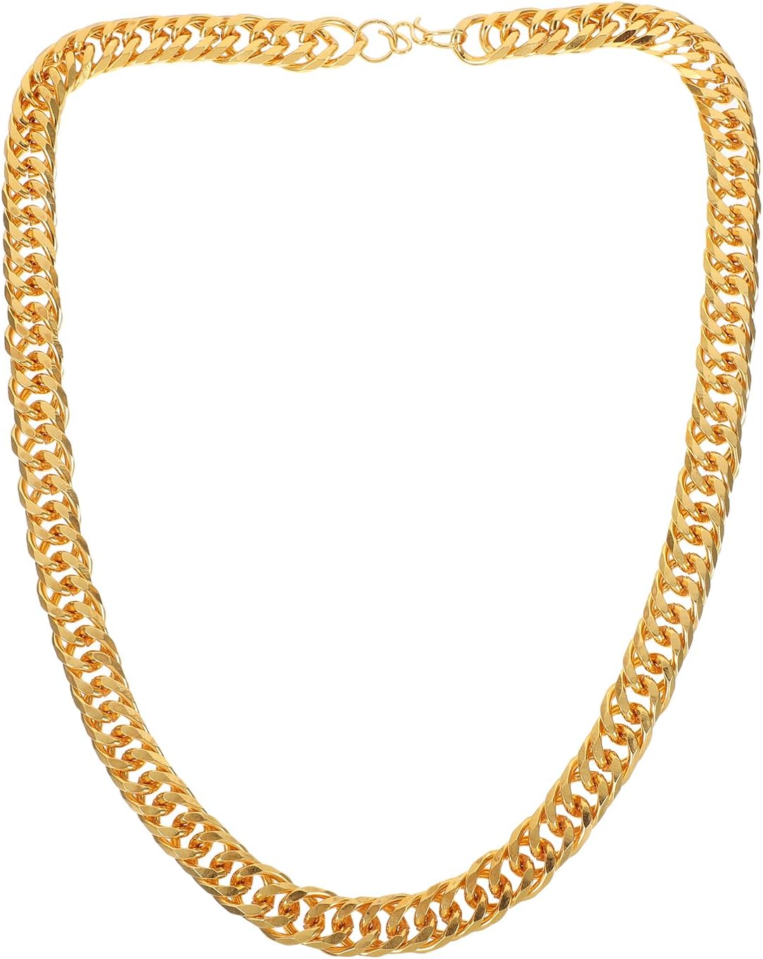 – Men Imitation Golden Necklace Chunky Link Chain 23.62In Hip Hop Style Neck Decor for Casual Party
