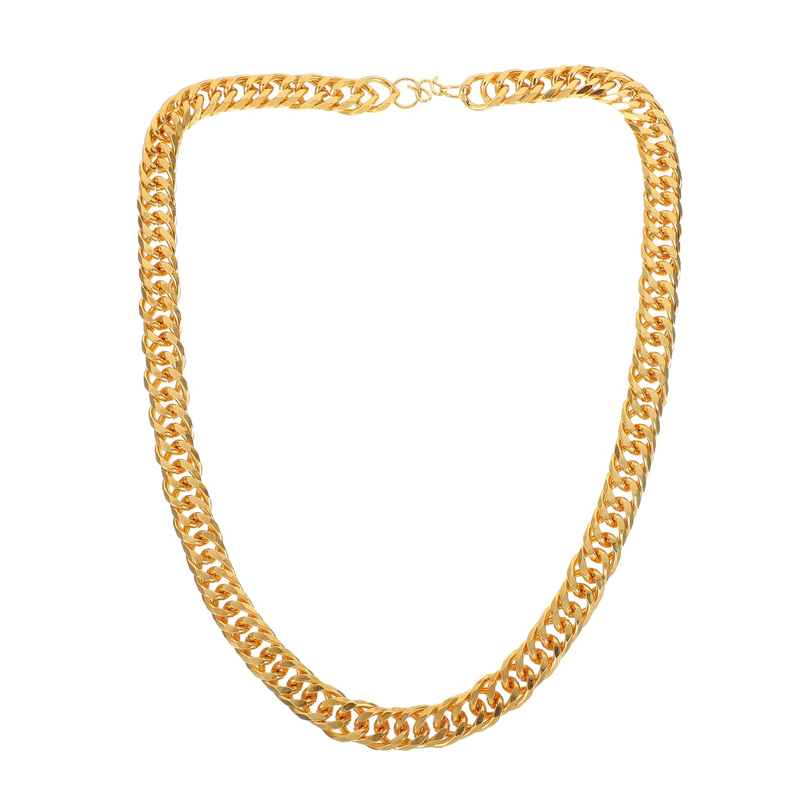 Men Imitation Golden Necklace Chunky Link Chain 23.62In Hip Hop Style Neck Decor for Casual Party