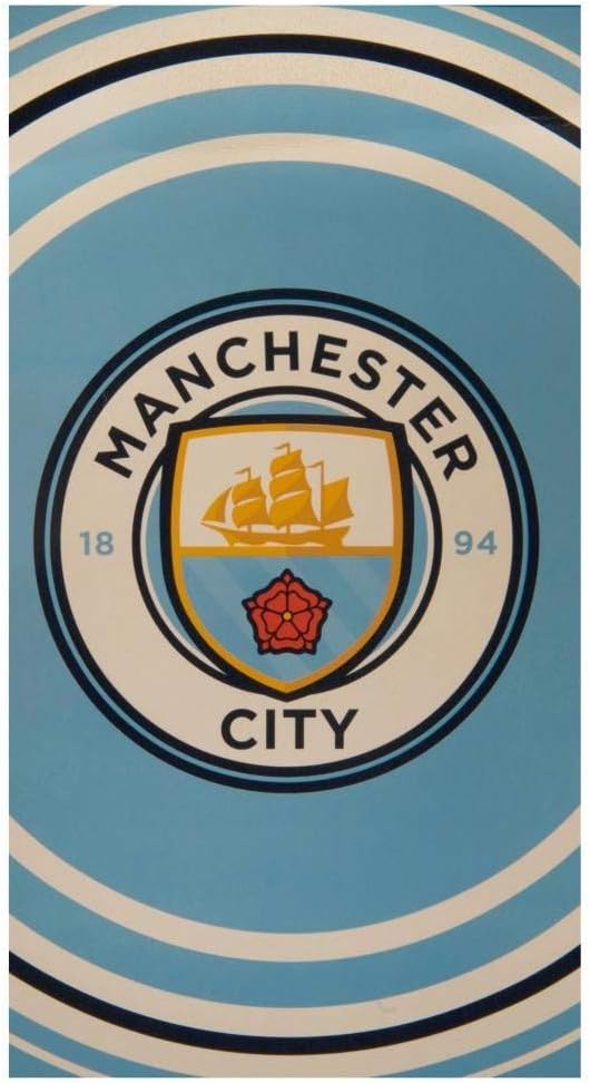 Manchester City FC Pulse Towel (One Size) (Blue)