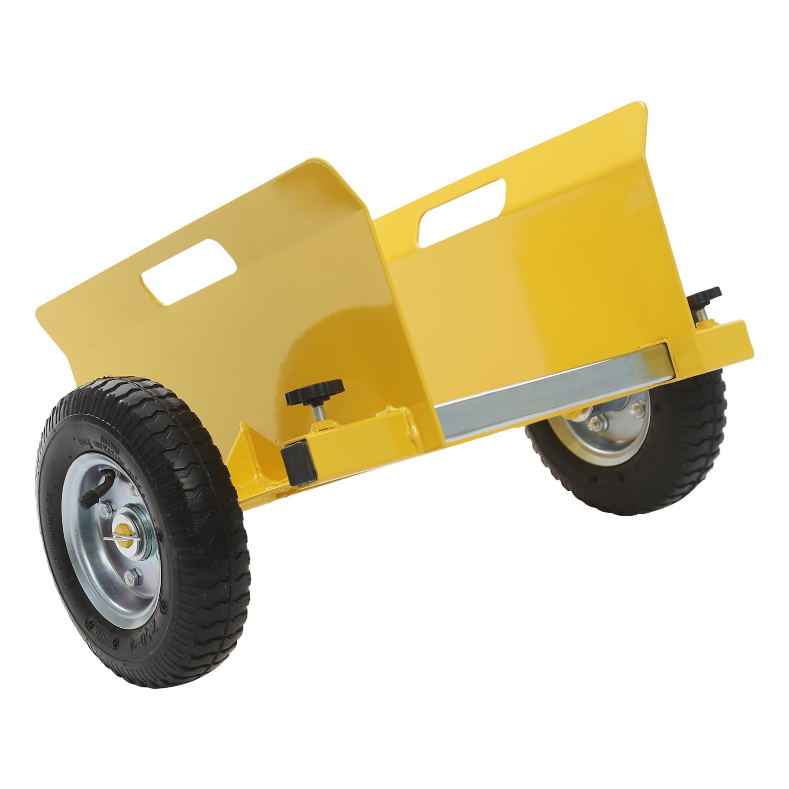 Plattenwagen Transportwagen 8 Zoll Gummiräder 250-300KG Plattenroller 0-23cm Einstellbarer Bereich der Seitenwand Klemmwagen (Gelb)