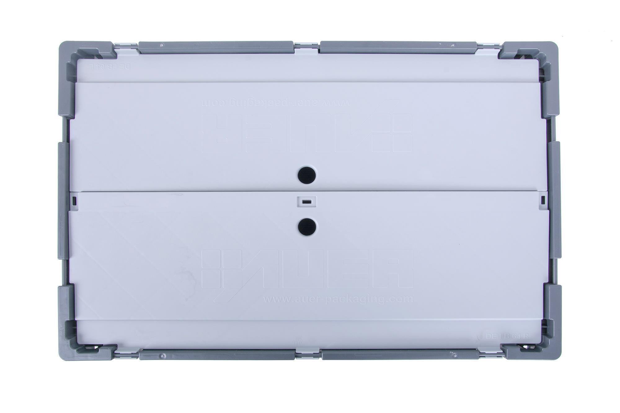 Auer Faltbox 60 x 40 x 22 mit Deckel faltbare Aufbewahrungsbox klappbare Transportbox 60x40x22