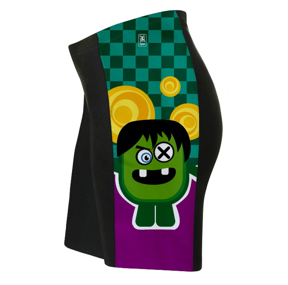 ScudoPro Crazy Eye Cycling Shorts for Men - Size S Green