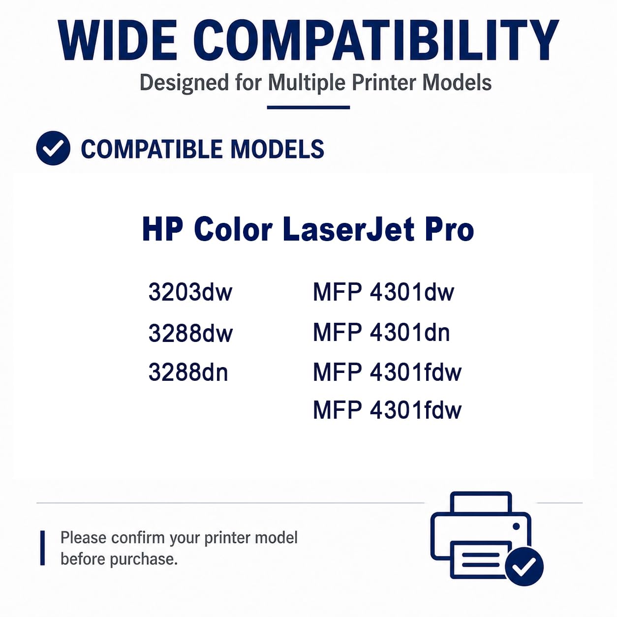 W2220X sostituzione della cartuccia di toner ad alta resa per W2220X 222X, compatibile con HP Color LaserJet Pro3288dw/dn/3388sdw/3303fdw, con chip