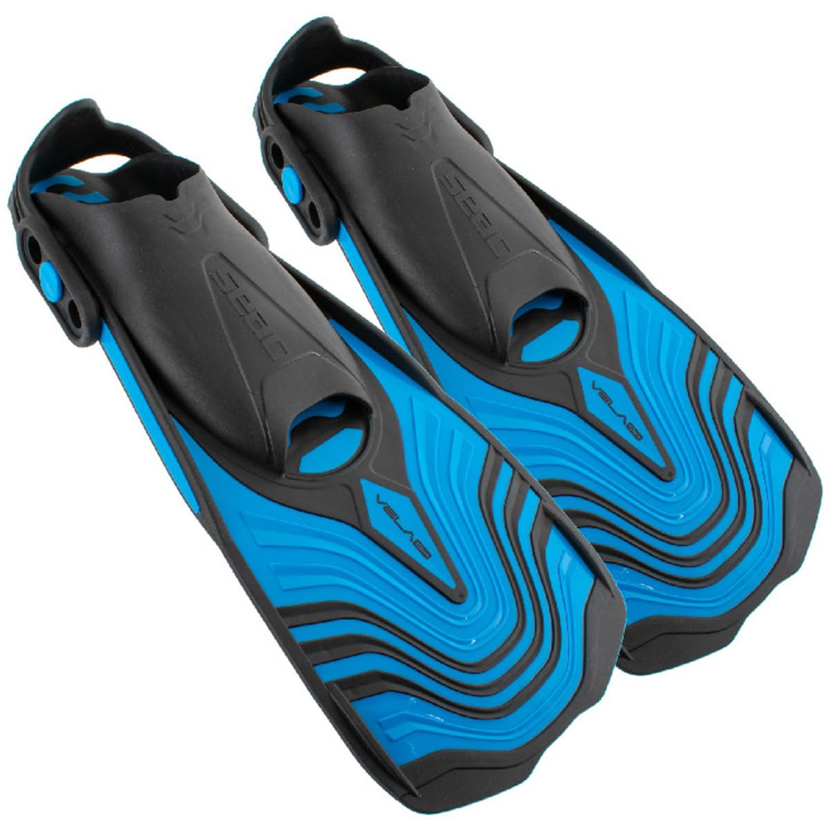 SEAC Vela Oh, Palmes Courtes de Natation avec Tuba et Piscine avec Sangle réglable