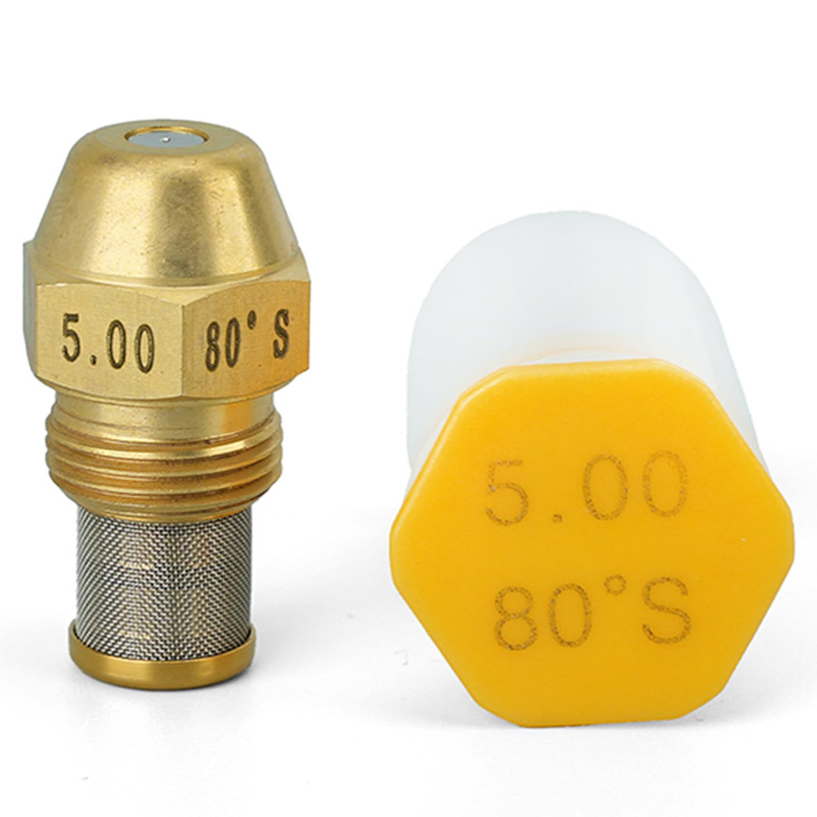 Efficiency 80 Degree Copper Oil Burners Nozzle Equipped with Stainless Steel Filter for Enhancing Combustion Efficiency Industrial Oven Stove Tip