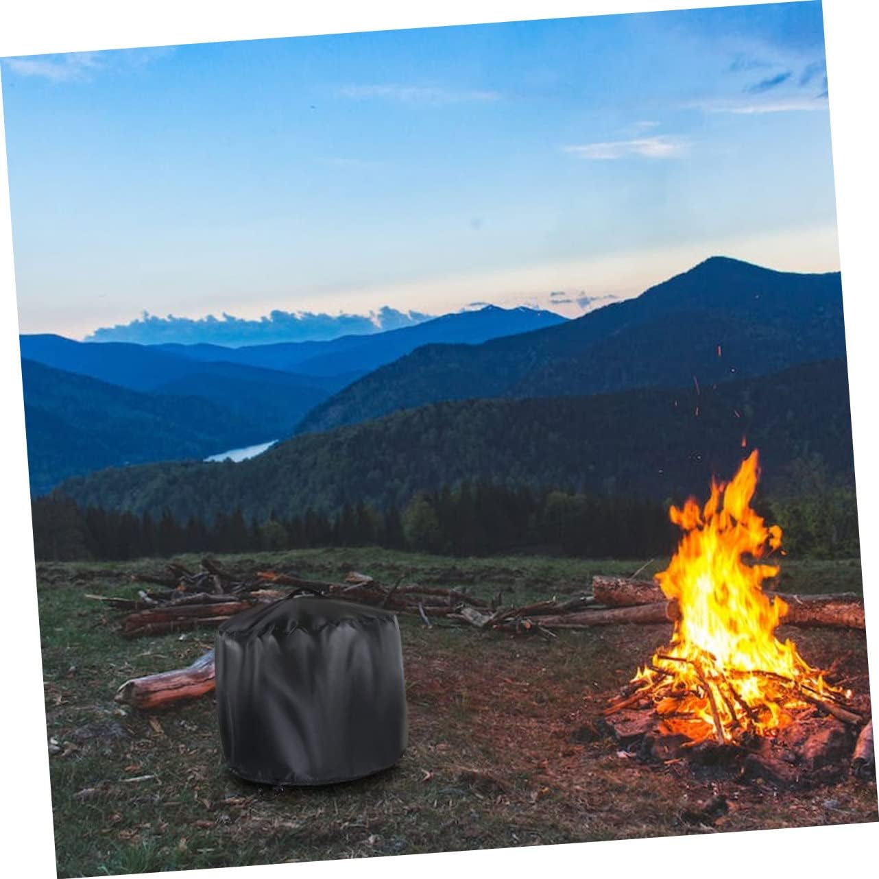 Fire Pit Round Cover Fireplace Cover for Outdoor Fire Pit Barbecue Protective