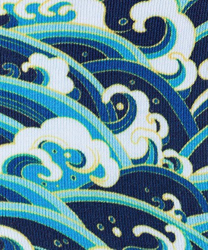 Burlington Wave Print Calzini Uomo