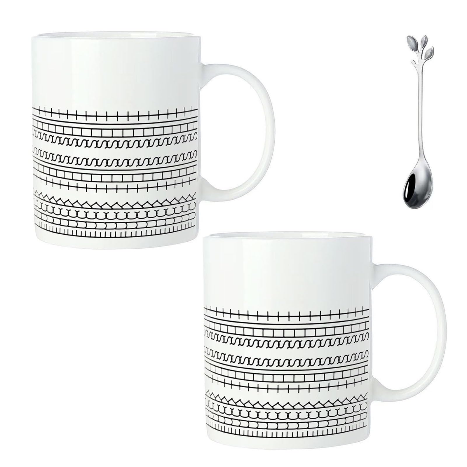 Fuck This Shit Coffee Mug, 11/15oz Hidden Message Coffee Mug, Funny Ceramic Hidden Tea Cup, Funny Coffee Mug, Novelty Creativity Thermal Drink Cups, Office Gift for Coworkers & Work Besties(11oz+16oz)