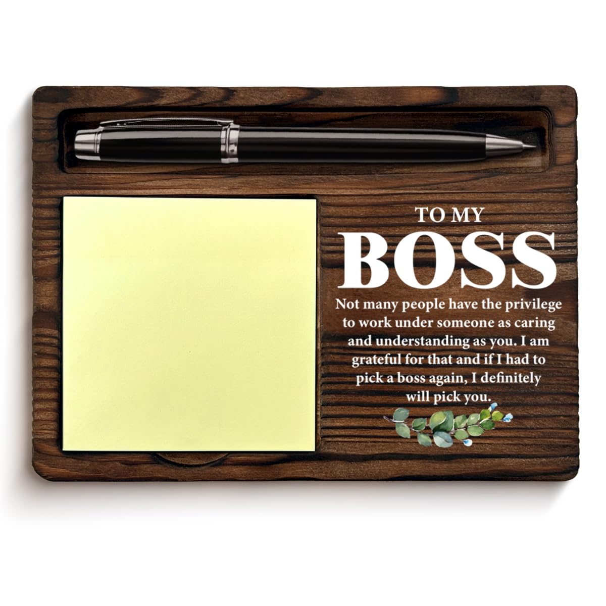 Funny Boss Gifts for Women Men, Best Thank You Gifts for Boss Leader Manager Supervisor Sticky Note Holder Office Decor — Amazon image 11