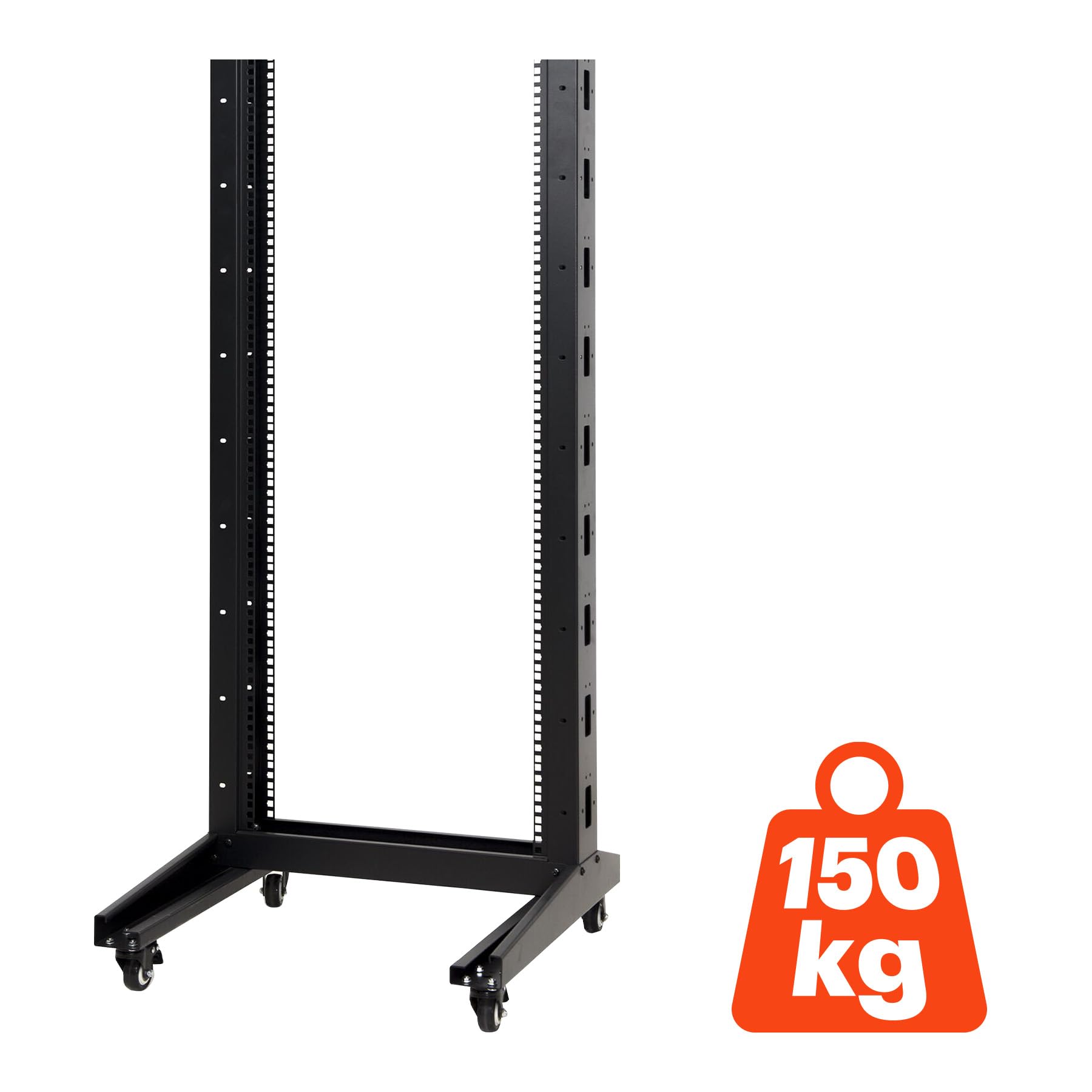 Aiten Data Armario Rack de Marco Abierto 22U de 2 Columnas Post 19″ con Ruedas (600 x 600 x 1189 mm)