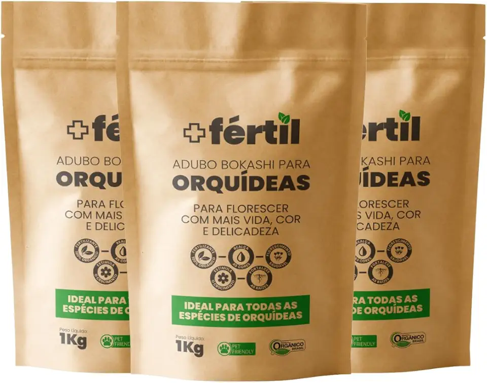 Combo de 3 Adubos Bokashi Para Orquídeas 1 Kg