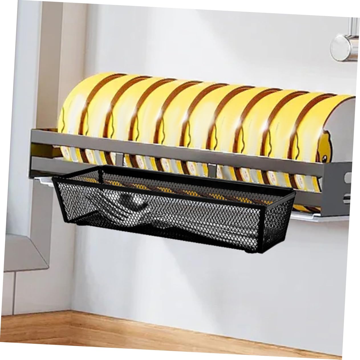 IMIKEYA 6piezas Organizador De Utensilios Pequeños Cesta De Metal para Cubiertos Ahorra
