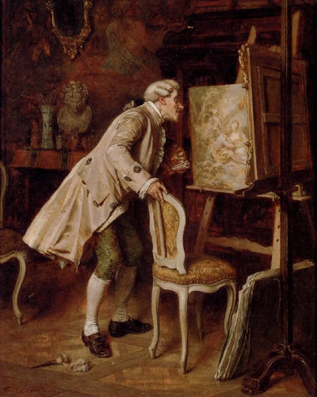 Lienzo de Louis Georges Brillouin cuadro decorativo mural de 60x90cm para salon