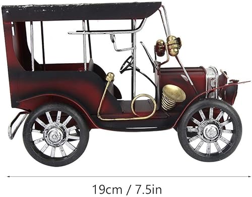 Miniatura 5 de Sheens Modelo de coche antiguo vintage, juguete coleccionable de metal en miniatura, juguete de vehículo coleccionable para el hogar, oficina,