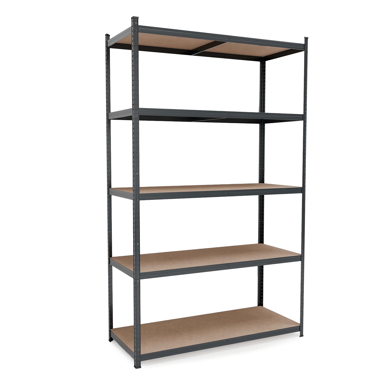 BELKO® Scaffalatura per carichi pesanti C225, antracite, 200 x 120 x 50 cm, scaffale XXL per cantina, scaffale in metallo con 5 ripiani, portata fino a 900 kg (180 kg per ripiano)
