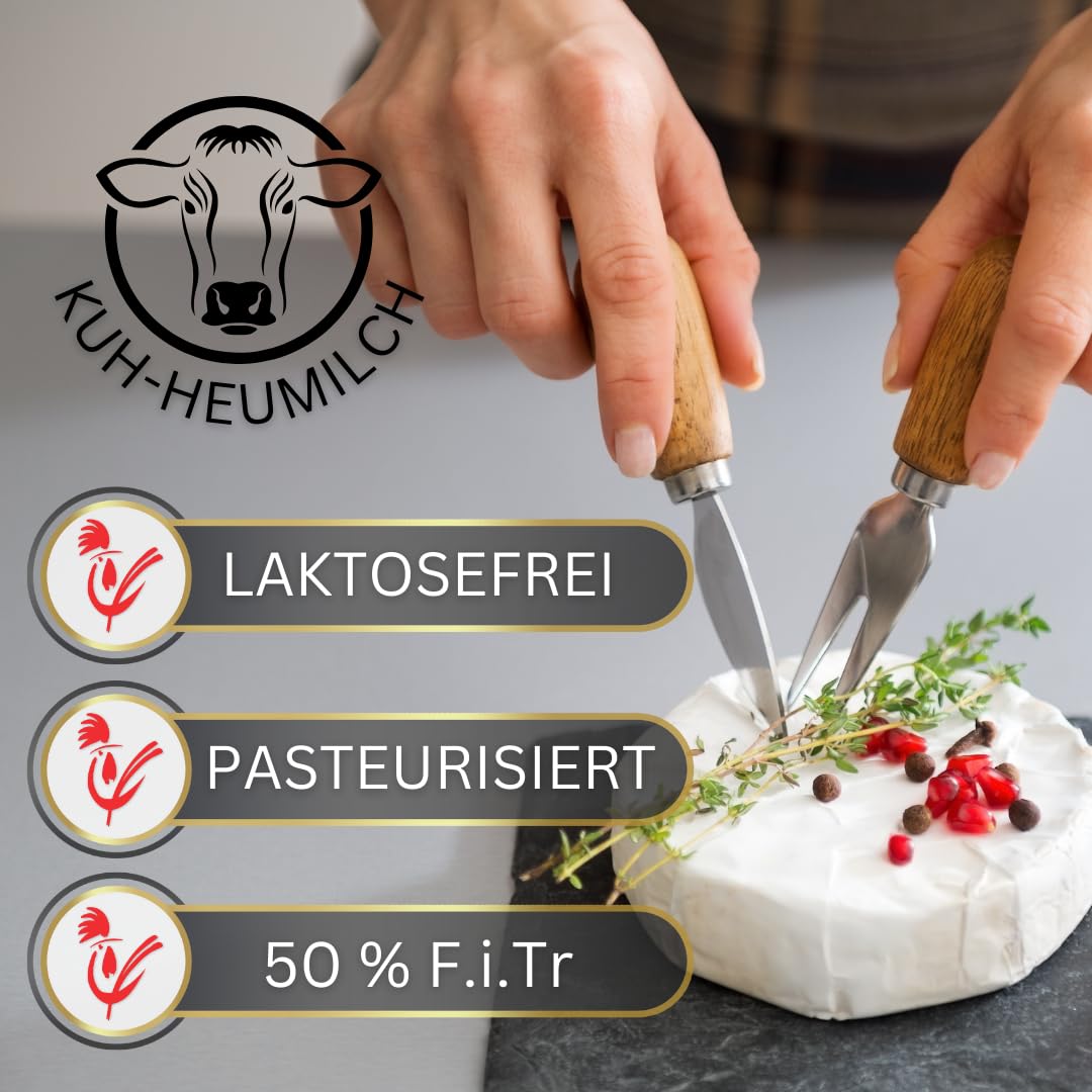 Tiroler Bauernstandl® Camembert Probierpaket | 3 Käse am Stück | Sahne Frischkäse für Käseplatte und Käsefondue | Idealer Käse als Geschenk