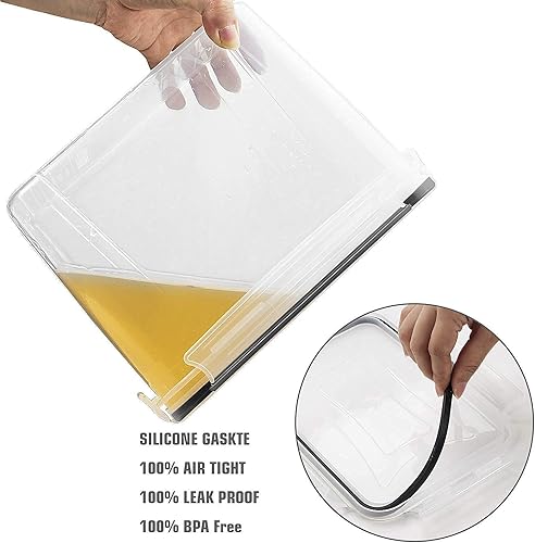 Miniatura 7 de Wildone 6 recipientes herméticos grandes y 6 contenedores de almacenamiento de cereales