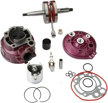 49mm 90cc Big Bore Cylinder Kit & Crankshaft For Sh-rco Enduro EN SM Urban Base Champion 50cc 2T Minarell AM6 motorcycle accessories